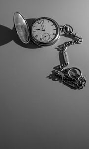 Preview wallpaper watch, chain, time, bw