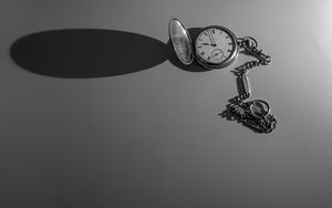 Preview wallpaper watch, chain, time, bw