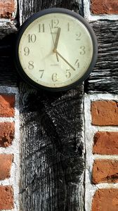 Preview wallpaper watch, wall, stone, brick