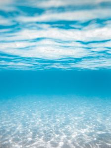 Preview wallpaper water, blue, transparent, underwater