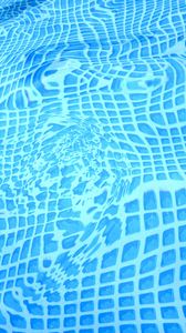 Preview wallpaper water, bottom, pool, distortion, blue