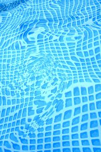 Preview wallpaper water, bottom, pool, distortion, blue