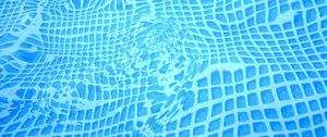 Preview wallpaper water, bottom, pool, distortion, blue