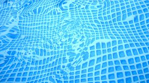 Preview wallpaper water, bottom, pool, distortion, blue