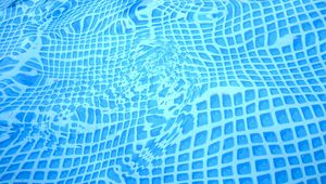 Preview wallpaper water, bottom, pool, distortion, blue