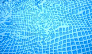 Preview wallpaper water, bottom, pool, distortion, blue