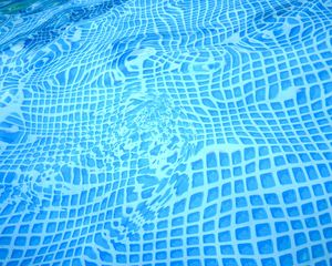 Preview wallpaper water, bottom, pool, distortion, blue