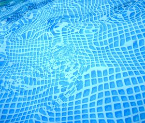 Preview wallpaper water, bottom, pool, distortion, blue