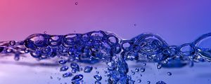 Preview wallpaper water, bubbles, air, liquid, transparent