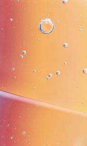 Preview wallpaper water, bubbles, gradient, colorful