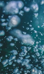 Preview wallpaper water, bubbles, macro, underwater