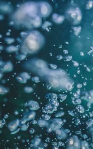 Preview wallpaper water, bubbles, macro, underwater