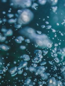 Preview wallpaper water, bubbles, macro, underwater