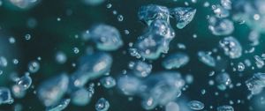 Preview wallpaper water, bubbles, macro, underwater