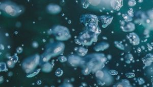 Preview wallpaper water, bubbles, macro, underwater