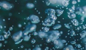 Preview wallpaper water, bubbles, macro, underwater