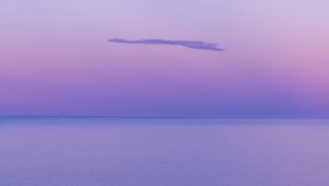 Preview wallpaper water, cloud, horizon, purple, haze