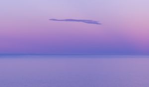 Preview wallpaper water, cloud, horizon, purple, haze