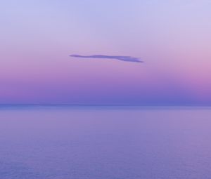 Preview wallpaper water, cloud, horizon, purple, haze