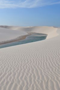 Preview wallpaper water, desert, dunes, sand, nature