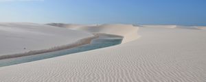 Preview wallpaper water, desert, dunes, sand, nature
