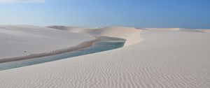 Preview wallpaper water, desert, dunes, sand, nature