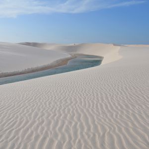 Preview wallpaper water, desert, dunes, sand, nature