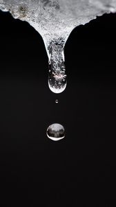 Preview wallpaper water, drop, macro, transparent