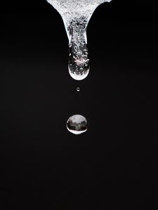 Preview wallpaper water, drop, macro, transparent