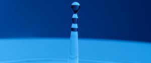 Preview wallpaper water, drop, minimalism, blue