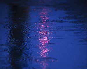 Preview wallpaper water, drops, glare, blue
