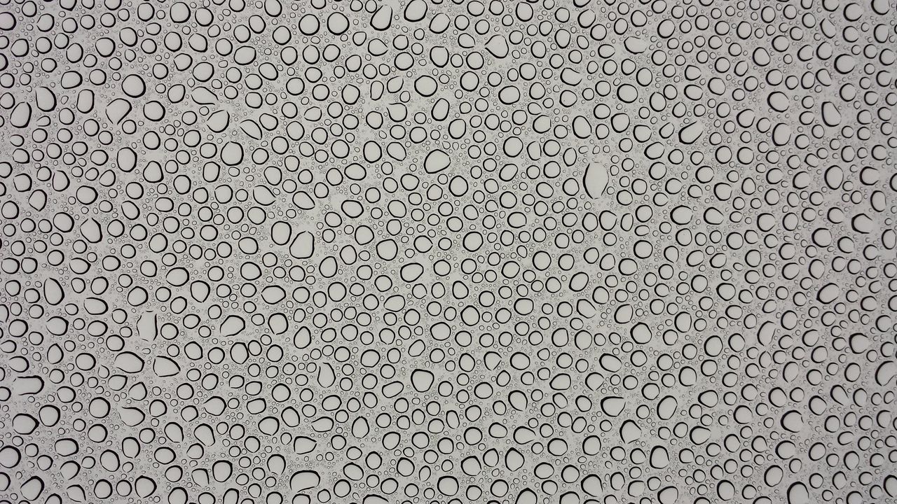 Wallpaper water, drops, macro, gray