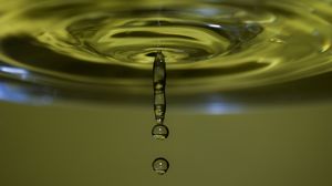 Preview wallpaper water, drops, ripples, macro, green