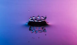 Preview wallpaper water, drops, splash, gradient, macro