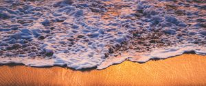 Preview wallpaper water, foam, surf, sand