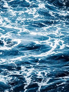 Preview wallpaper water, foam, waves, wavy