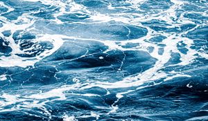 Preview wallpaper water, foam, waves, wavy