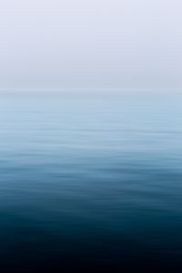 Preview wallpaper water, fog, horizon, surface, minimalism