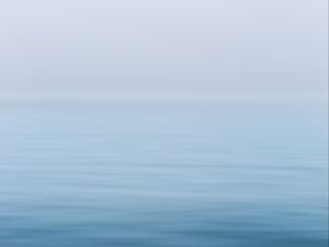 Preview wallpaper water, fog, horizon, surface, minimalism