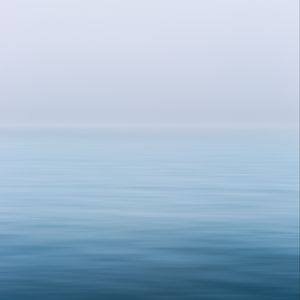 Preview wallpaper water, fog, horizon, surface, minimalism