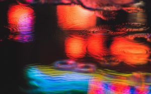Preview wallpaper water, glare, blur
