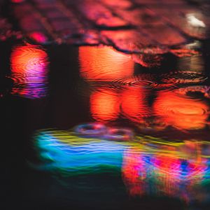 Preview wallpaper water, glare, blur