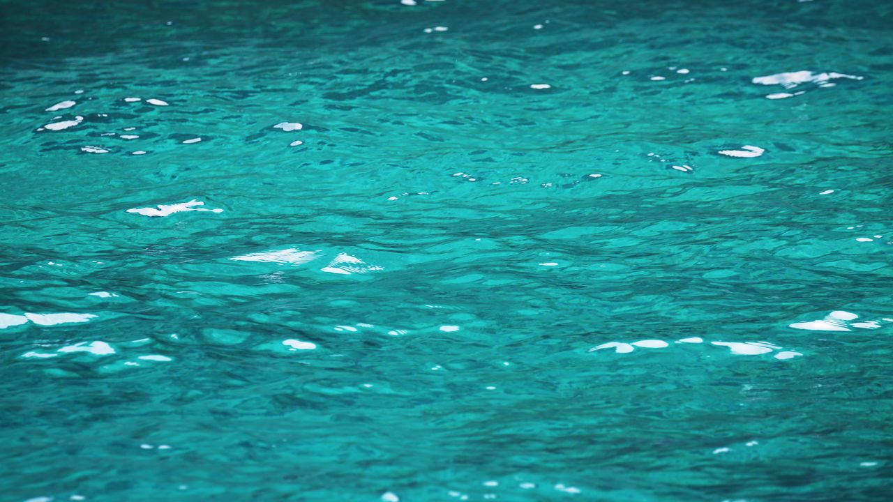 Wallpaper water, glare, ripples, blue