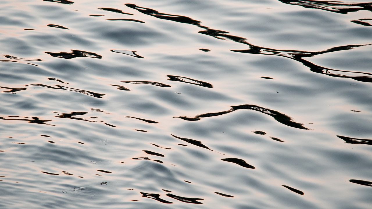 Wallpaper water, glare, waves, wavy, ripples