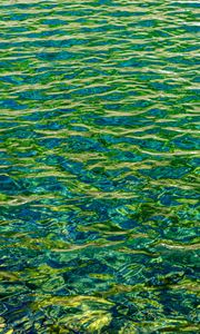 Preview wallpaper water, glare, wavy, waves, ripples
