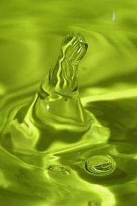 Preview wallpaper water, green, drop, splash, pinnacle, divorce