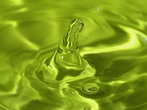 Preview wallpaper water, green, drop, splash, pinnacle, divorce