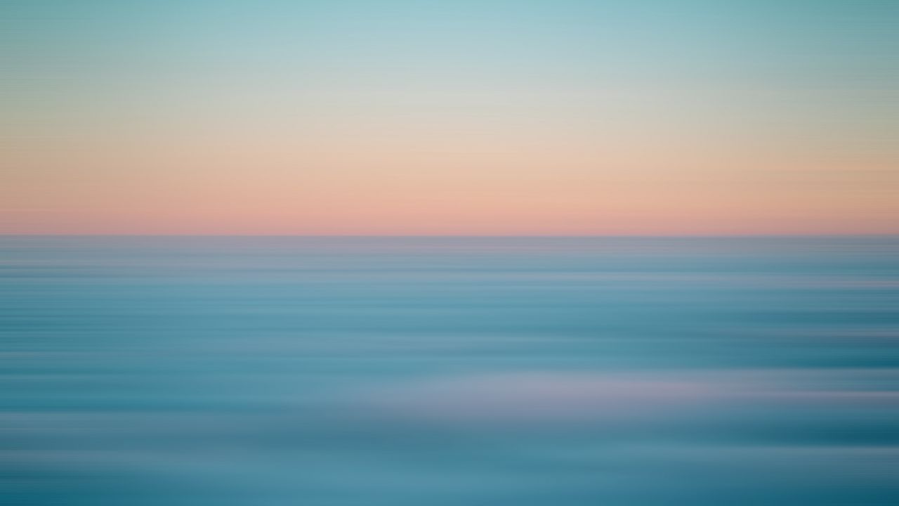 Wallpaper water, horizon, sky, gradient