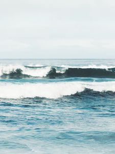 Preview wallpaper water, horizon, waves, splash
