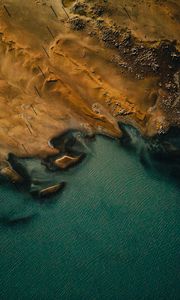 Preview wallpaper water, land, aerial view, coast, sea